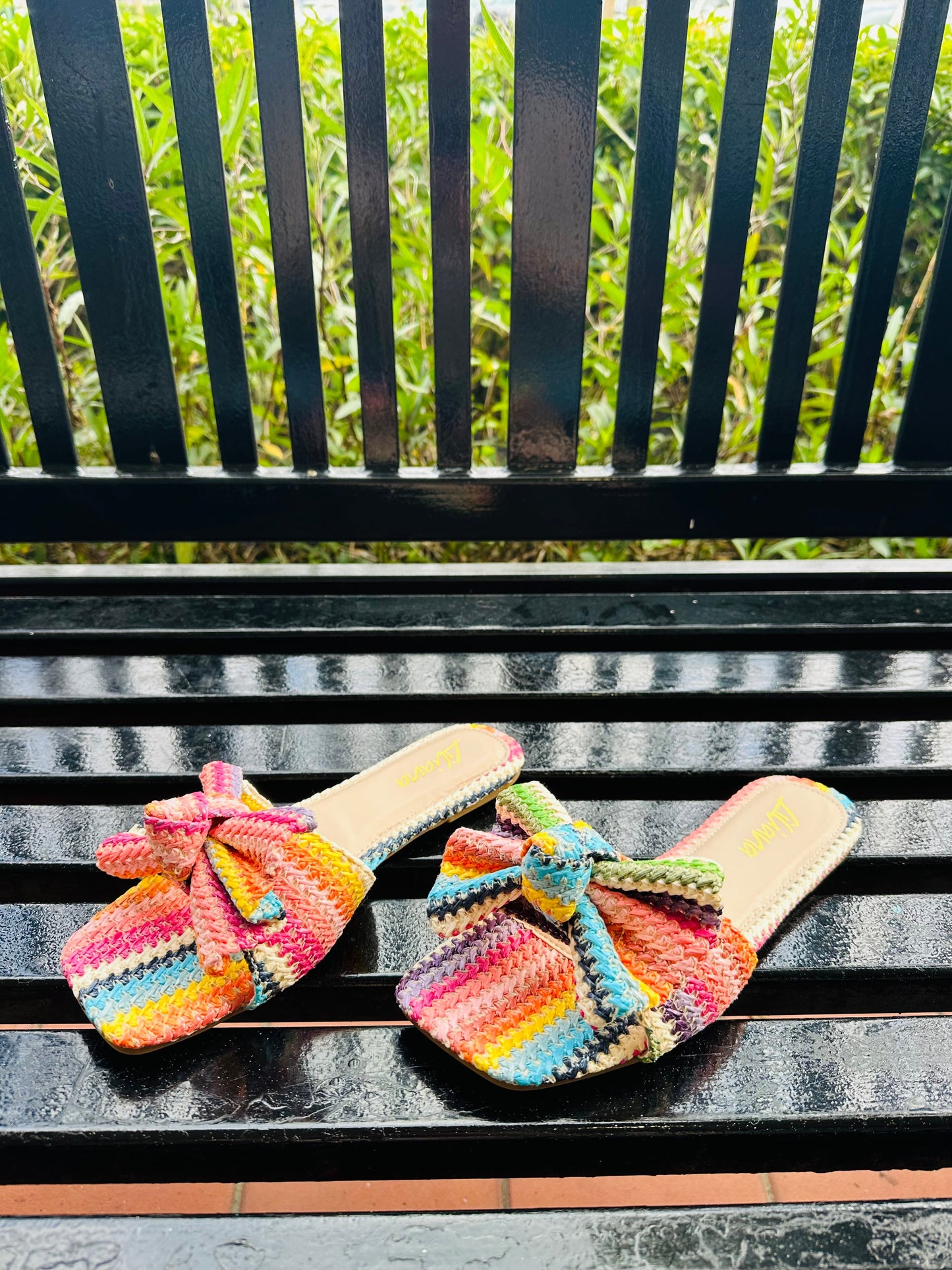 Raffia Bow Sandals *Final Sale*
