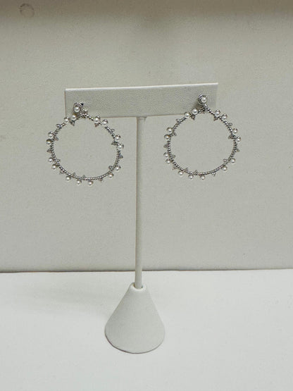Pearl Circle Earring
