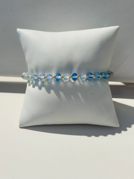 Semi precious stretch bracelet