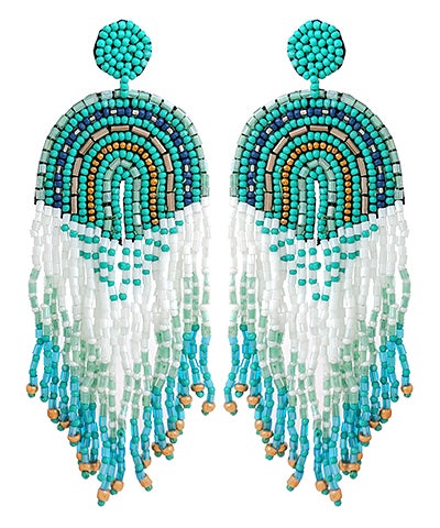 Rainbow Tassel Earrings