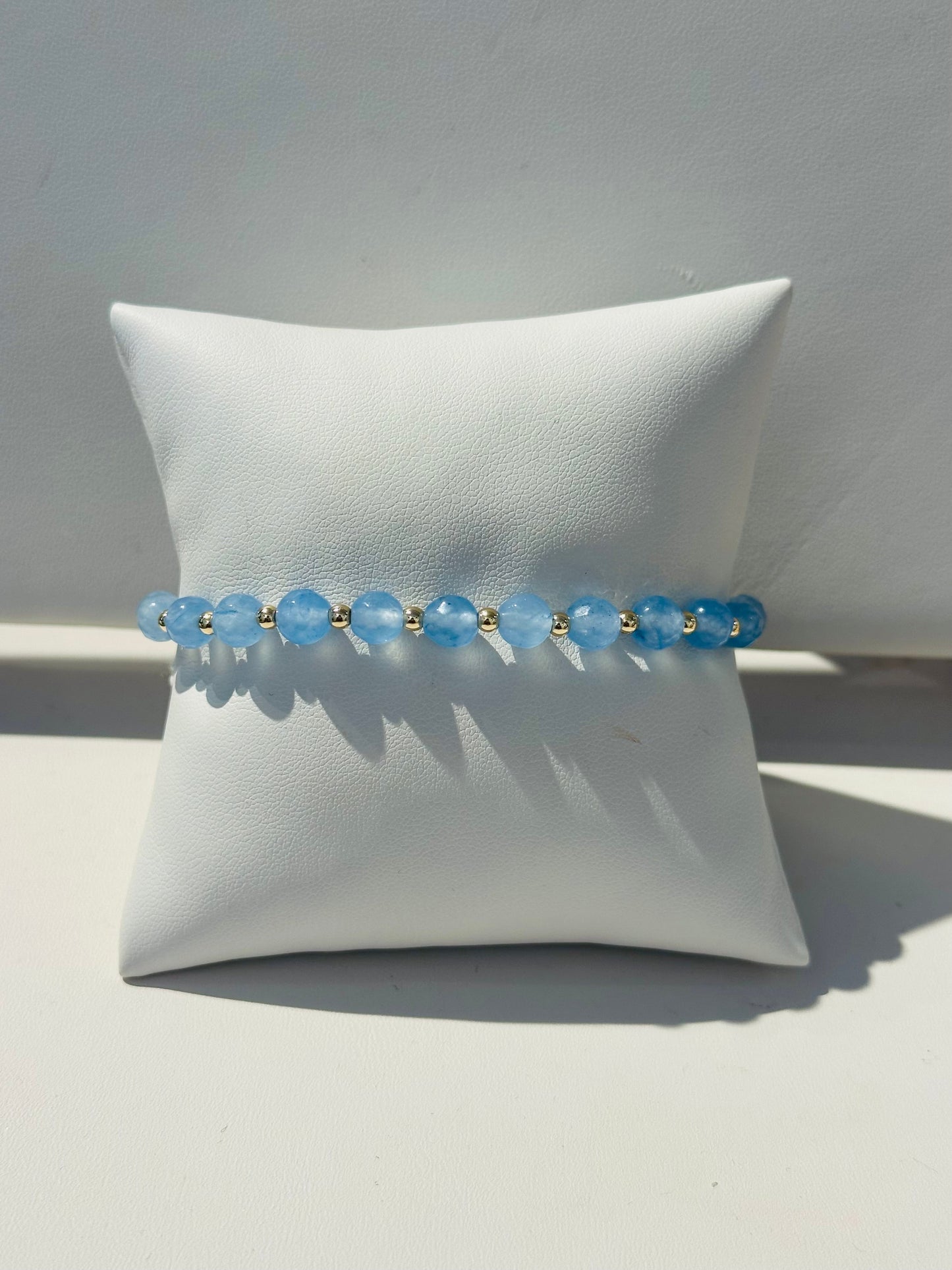 Semi precious stretch bracelet