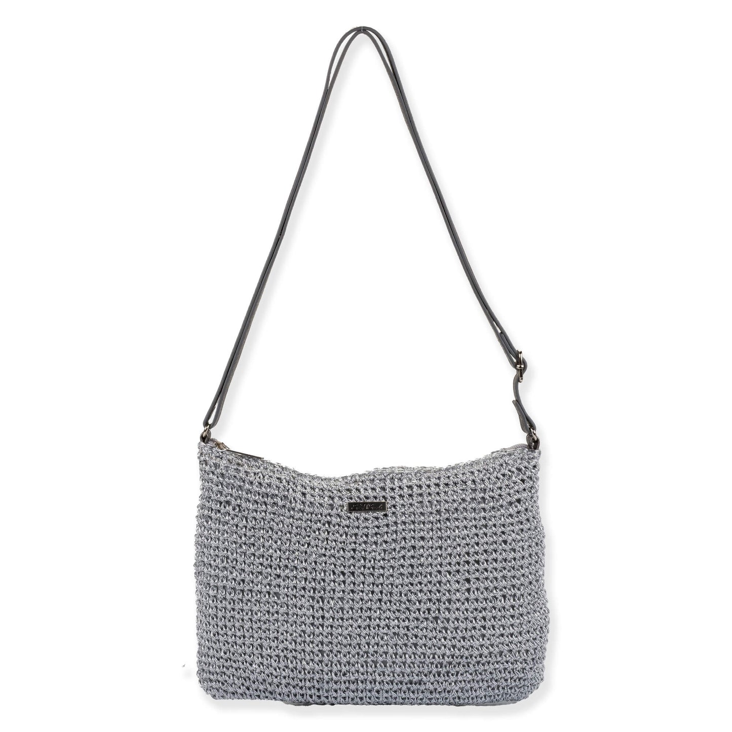 The Metallic Straw Crossbody Bag