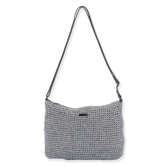 The Metallic Straw Crossbody Bag
