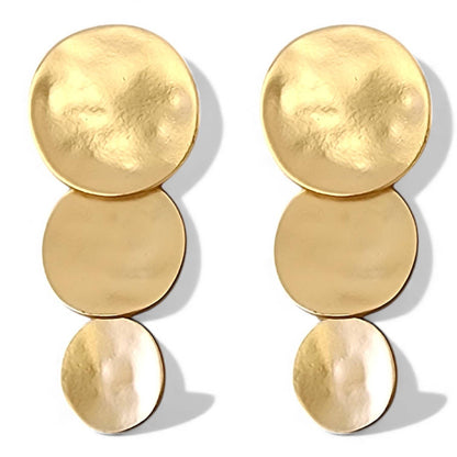 Graduated Disc Statement Earrings