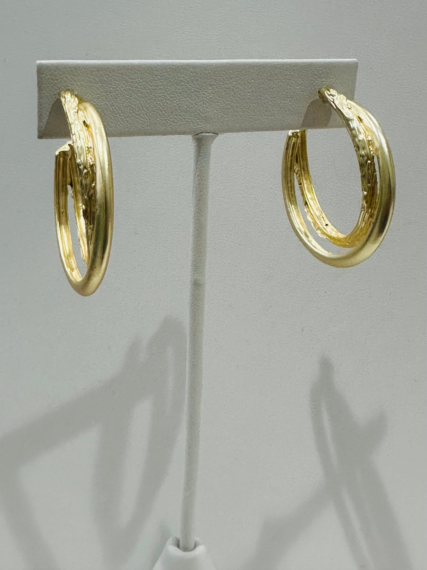 Matte Double Hoop