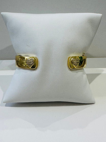 Double Hearts Bangle
