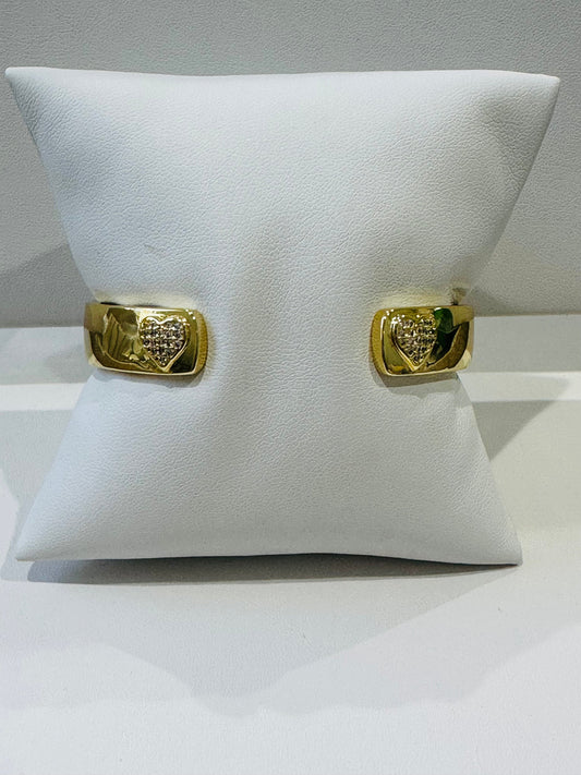 Double Hearts Bangle