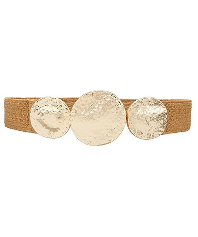 Gold Disc Stretch Belt