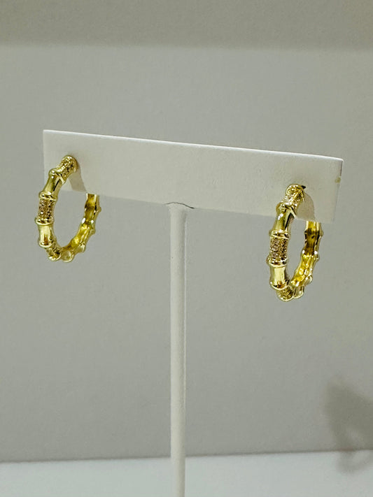 Bamboo pave hoops