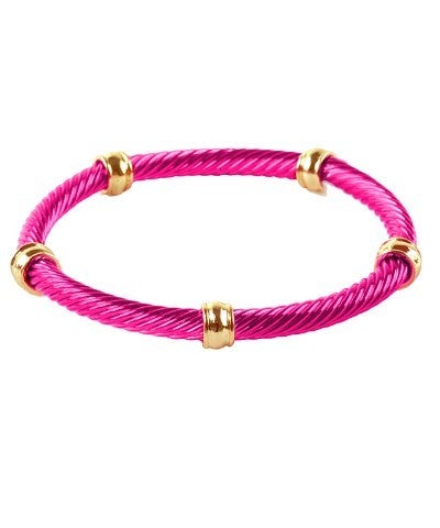 Metallic stretch bracelet