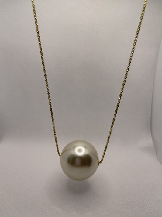 ZENZII SINGLE PEARL NECKLACE