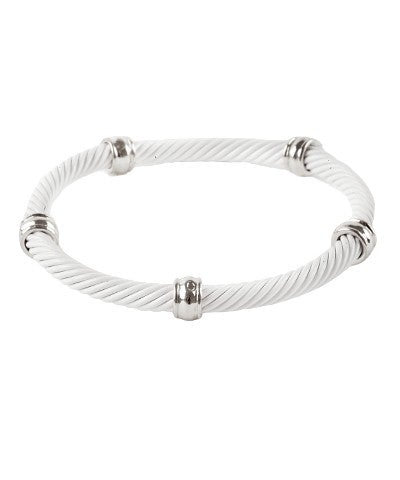 Metallic stretch bracelet